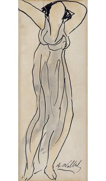 ABRAHAM WALKOWITZ Group of 6 drawings of Isadora Duncan.